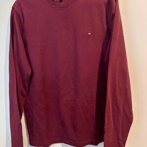 Tommy Hilfiger Maroon Long Sleeve Shirt